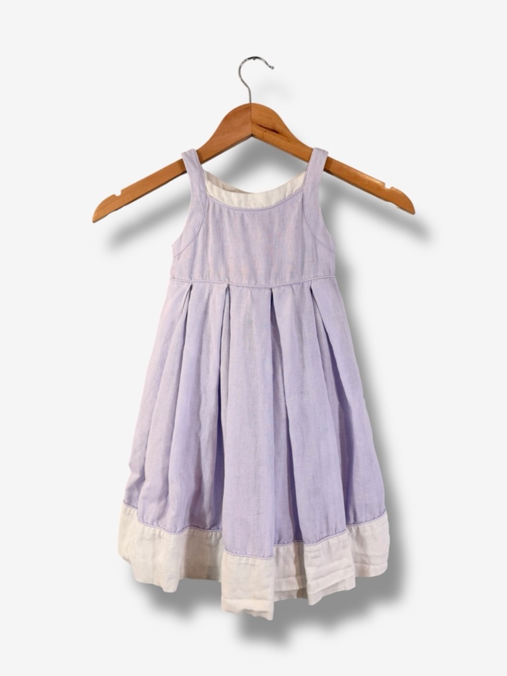 Janie and Jack Purple Linen Easter Dress Tie Back Girls 2T Spring Pastel Summer